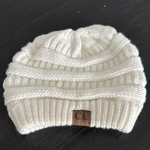 C.C Ivory Knit Hat